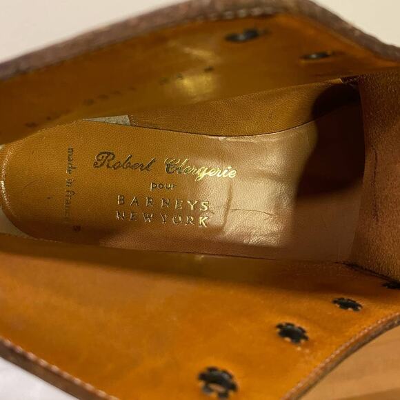 Robert Clergerie Made in France Brown Leather Booties 6.5us - Picture 2 of 10